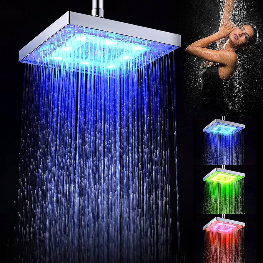 AquaGlow Smart LED Shower Head